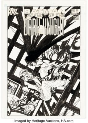 Bart Sears Batman: Legends of the Dark Knight #201 Joker Unused Cover Original Art (DC, 2006). | Heritage