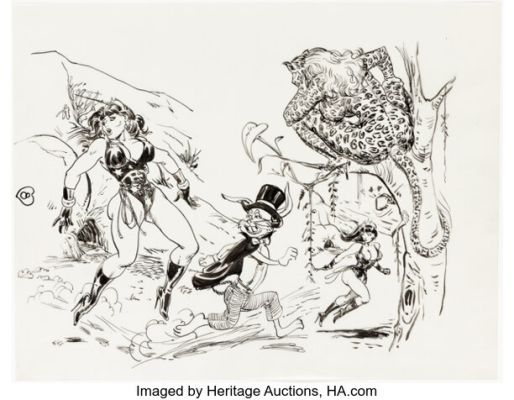 Eric Stanton Stantoons #45 "Blundie in Blunderland" Story Page 8 Illustration Original Art (Stanton Archives, 1990). | Heritage