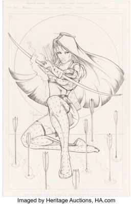Billy Tucci Shi: Rekishi Cover Original Art (Crusade, 1997). | Heritage