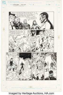 Mark Bagley and Carlos Garzon Strikeforce Morituri: Electric Undertow #4 Story Page 45 Original Art (Marvel, 1990). | Heritage