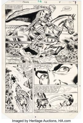 Ron Wilson and Joe Sinnott The Thing #12 Story Page 4 Original Art (Marvel, 1984). | Heritage