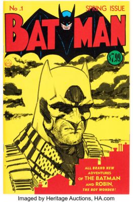 Mike Choi Batman #1 Facsimile Sketch Edition Original Art (DC, 2023) Condition: NM