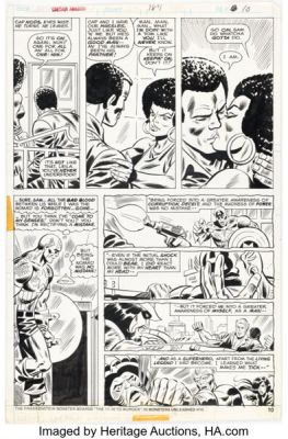 Herb Trimpe, Frank Giacoia, and Mike Esposito Captain America #184 Story Page 6 Original Art (Marvel, 1975). | Heritage