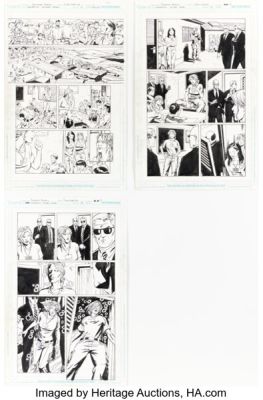 Fernando Blanco and Scott Koblish Flashpoint: Secret Seven #2 Story Pages 1-3 Original Art (DC, 2011). (Total: 3 Original Art)