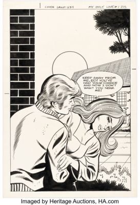 Art Cappello My Only Love #1 Cover Original Art (Charlton, 1975). | Heritage