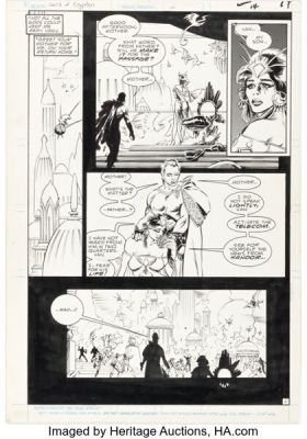 Mike Mignola and Rick Bryant World of Krypton #1 Story Page 11 Original Art (DC, 1987). | Heritage