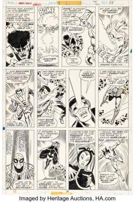 Sal Buscema and Mike Esposito Marvel Team-Up Annual #1 Spider-Man and The X-Men Story Page 28 Original Art (Marvel, 1976). | Heritage