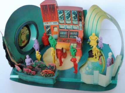 Kuifje Diorama: Het laboratorium van Rastapopulos. | Zwiggelaar Auctions
