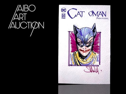 Sean Murphy Catwoman Illustration... | Lot 11 - Sean Murphy Catwoman Illustration aux encres de couleur... | Aibo Art Auction
