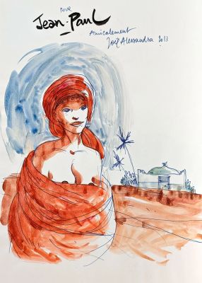 Alessandra Joel Superbe... | Lot 4 - ALESSANDRA Joel Superbe dédicace couleur sur l’album... | Vermot et Associés