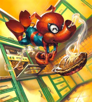 Pasquale Ferrara - Spider-Ham Marvel SNAP Published Art