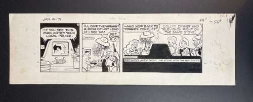 Dick Tracy - Daily Strip "01/04/1971", Chester Gould - First edition - (1971) | Catawiki