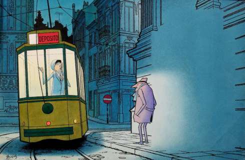 Huens | Des Petits trous, illustration Ã  l’encre de Chine… | Banque Dessinée