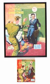 The Fatal Souvenir original cover artwork (1947) by Eric Parker for Sexton Blake Library No 119. | Comic Book Auctions ltd
