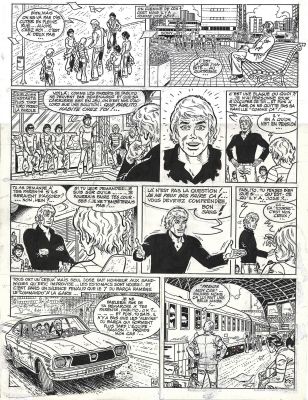 Raymond Reding = Eric Castel, Match Retour ! Planche Originale À L’encre de Chine. Dimensions : 33 Cm X 45 Cm. | Lot 262 : Raymond Reding = Eric Castel, Match retour ! planche originale à… | Septimus