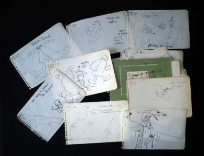 Uderzo Albert | Petit carnet à spirale (dérelié) comprenant un ensemble... | Vermot et Associés