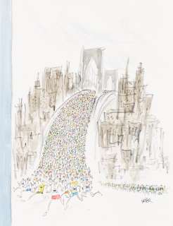 (NEW YORKER) ROBERT MAXWELL WEBER (1924-2016) NYC Marathon. | Swann Galleries