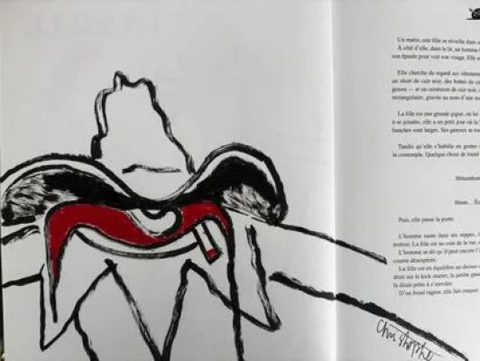 Blain Christophe La... | BLAIN Christophe La fille Belle dédicace en noir et... | Vermot et Associés