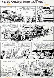 Fournier | Spirou et Fantasio, planche n°44 Ã  l’encre de Ch… | Banque Dessinée