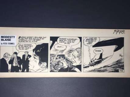 Holdaway, Jim - Strip original - Modesty Blaise - Takeover - (1969) | Catawiki