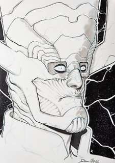 David Messina - Illustrazione Originale - "Divoratore di mondi" - tecnica mista - A3 - Loose page - Other (2019)