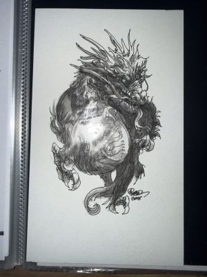 Dragon Illustration by Pat Lee | Raremarq (Buy It Now)
