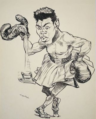 Cabrol Michel. Sans... | Lot 15 - CABROL Michel. Sans légende, (Caricature du champion... | Art Valorem