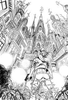 DIBUJO ORIGINAL - PORTADA NOVELA - ROGER BONET - ORIGINAL COVER ART