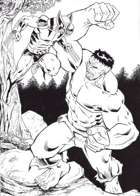 Wolverine vs. Hulk – Clash of Titans | Corner4art