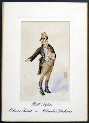 Joseph Clayton Clark (Kyd) | Dickensians: Bill Sykes from ’Oliver Twist’ (SIGNED) | Illustration Art Gallery