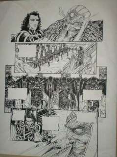 Kronieken van de zwarte maan 5 - Zeer grote originele pagina (p.17) + originele inkleuring - De scharlaken dans - (1994) | Catawiki