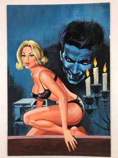 Vampiro n. 43 - Studio Rosi - Originale copertina "Riflessi d’Orrore" - Loose page - (1978) | Catawiki