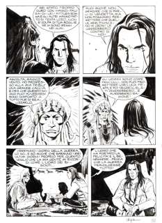 Magico Vento n. 92 - Tavola Originale "la carica dei bisonti" - Loose page - First edition - (2005) | Catawiki