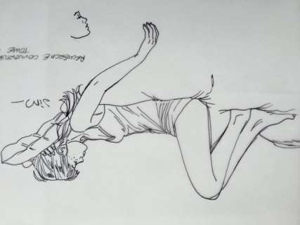 Jim | Original drawing  - Cover sketch  - Une nuit Ã  Rome | Catawiki