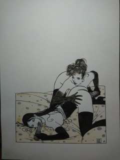 Marco Nizzoli - illustrazione originale "Lesbians" - Loose page | Catawiki