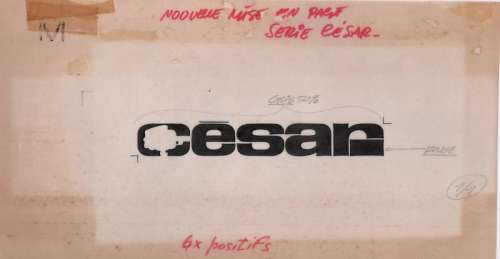 Tillieux | César, illustration Ã  l’encre de Chine sur calqu… | Banque Dessinée