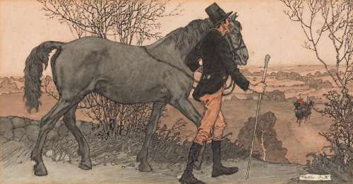 FRANKLIN BOOTH (1874-1948) The Colored Horse.