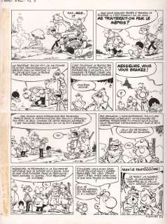 Greg | Achille Talon, planche n°12 Ã  l’encre de Chine d… | Banque Dessinée