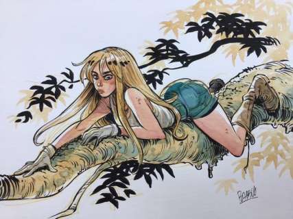 Barbucci, Alessandro - Illustration originale couleurs directes - EkhÃ¶ mondes miroir | Catawiki