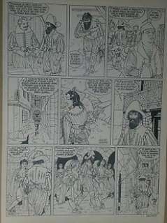 Les 7 Vies de l’Épervier - Planche originale (p.14) Ã  l’encre de Chine T6 - La part du diable - (1990) | Catawiki