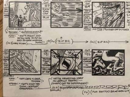 SUPER FRIENDS DC - ALEX TOTH SUPER FRIENDS ORIGINAL STORYBOARD - First edition | Catawiki