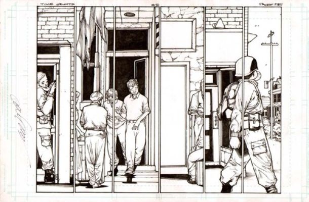 Time Grunts #5 pgs 10 & 11 Original Alex Sanchez Art Signed Double page splash | eBay US (Buy It Now)
