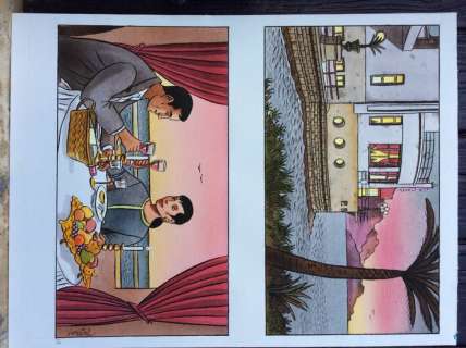 Loustal, Jacques | Original drawing in color | Catawiki