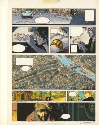 Laurent Vicomte | Bleu de mise en couleur pour la planche n°10 - L’Appel - Sasmira | Daniel Maghen