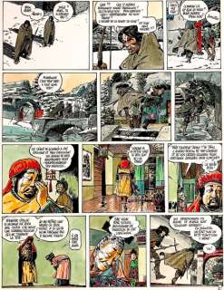 Franz (Franz Drappier) - Originele pagina (p.22) - Lotusbloem / Poupée d’ivoire 8 - Loups / Het Roedel - O.I ink + watercolor - (2000) | Catawiki