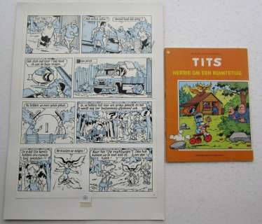 Tits 8 - Originele pagina (p.21) - Herrie om een ruimtetuig - (1980) | Catawiki