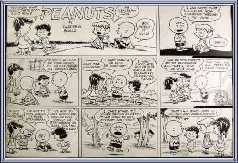 PEANUTS AUG. 3, 1952 SUNDAY PAGE ORIGINAL ART BY CHARLES SCHULZ. | Hake’s