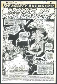 John Buscema - ** complete 20 page avengers story penciled + inked by john buscema - #49 issue the avengers #49
