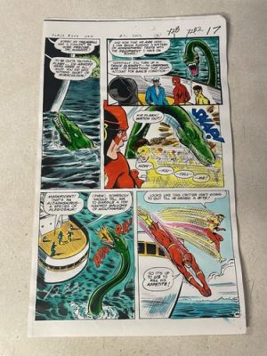 FLASH #269 ART original comic color guide KID FLASH 1979 SERPENT DINOSAUR | eBay US (Buy It Now)