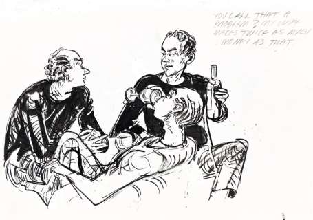 WILLIAM HAMILTON (1939-2016) (THE NEW YORKER) Cartoonist’s sketch book. | Swann Galleries